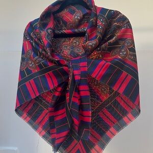 The Rack. 45” square scarf. Made in Italy. EUC